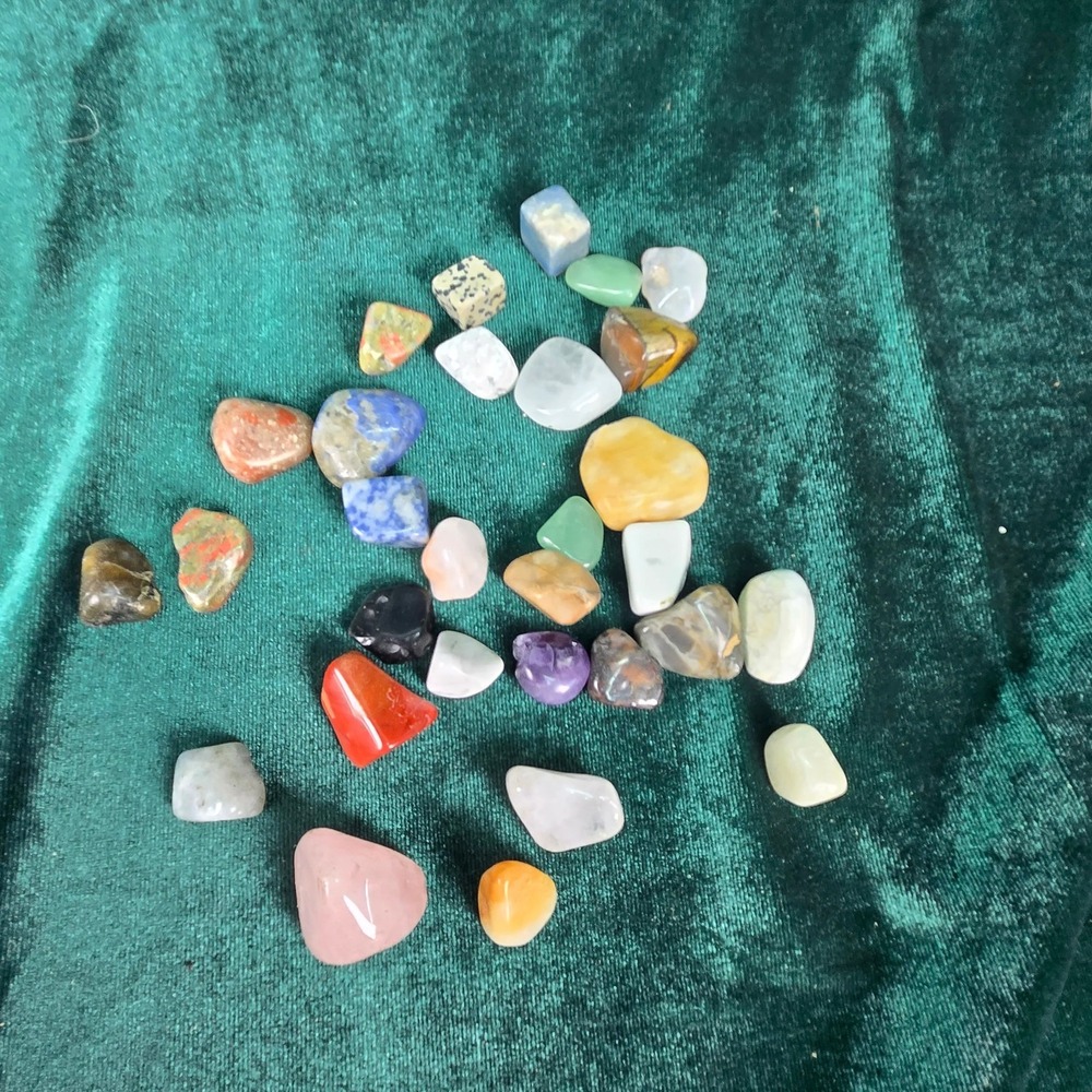 Mixed Lot‎ Polished Tumbled Gemstones about 4.2oz